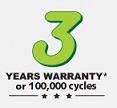 3 years warranty 